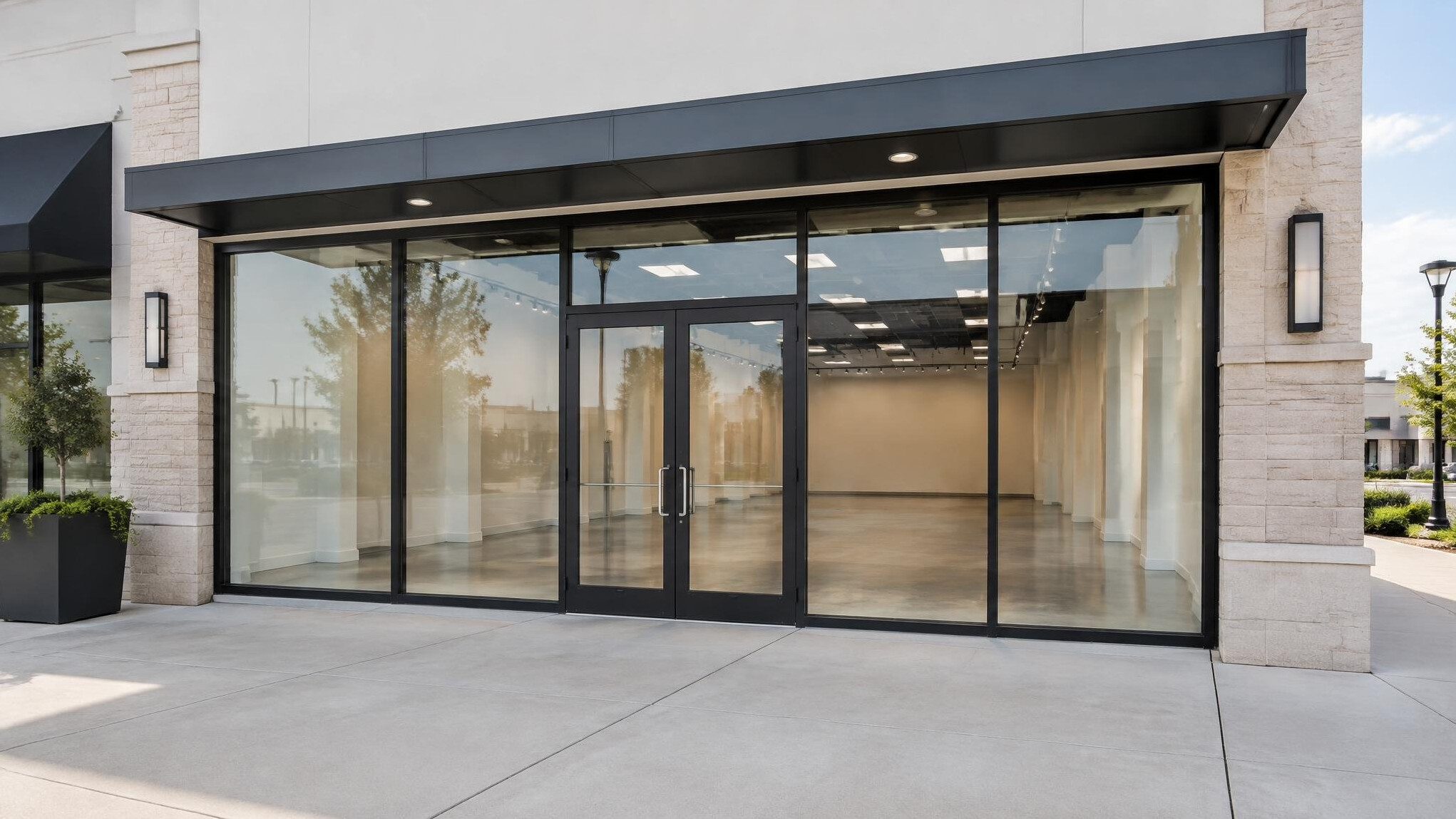 modern retail storefront